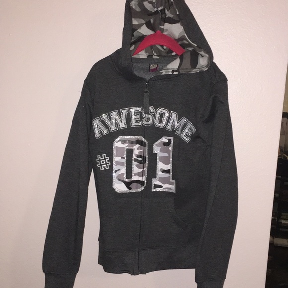 Star Ride Shirts \u0026 Tops | Girls Camosequin Hoodie | Color: Gray/Silver | Size: 10g | Cdicandia's Closet